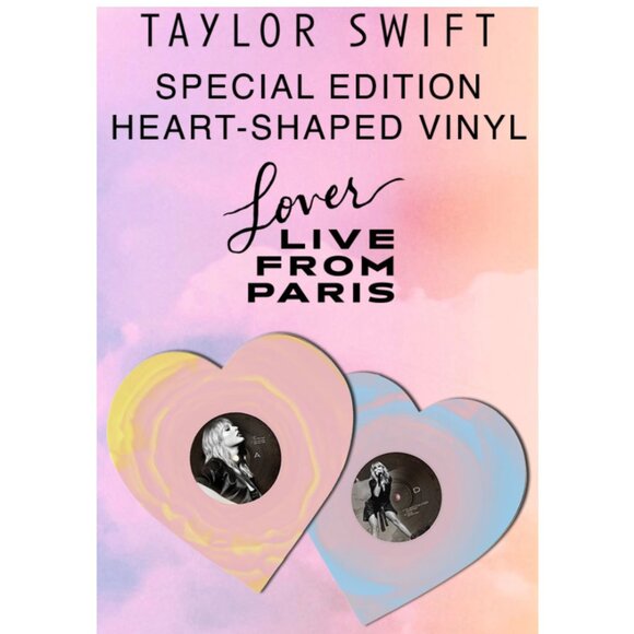 Taylor Swift - Lover Live From Paris - Heart Vinyl - Picture 5 of 5